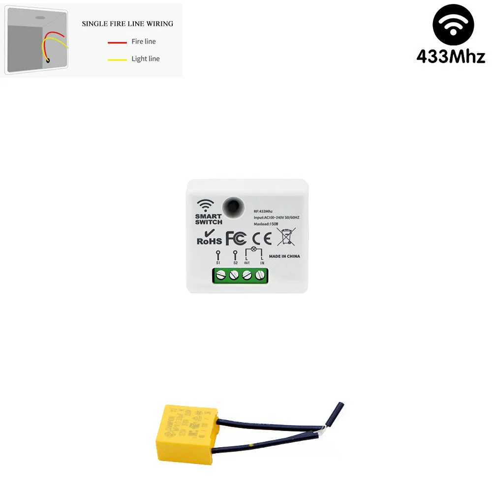 

TEDELIGO Умный выключатель света без нейтрали 220В