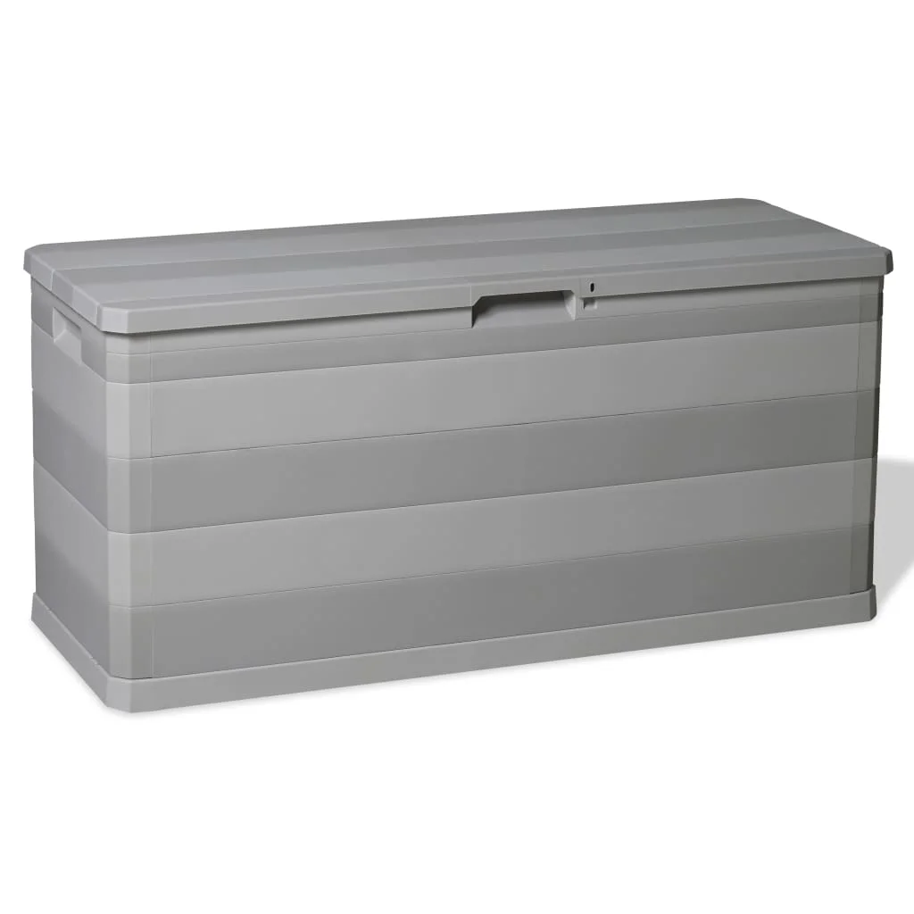 

Outdoor Patio Storage Box Garden Outside Cabinet Furniture Seating Decor Gray 46.1"x17.7"x22"