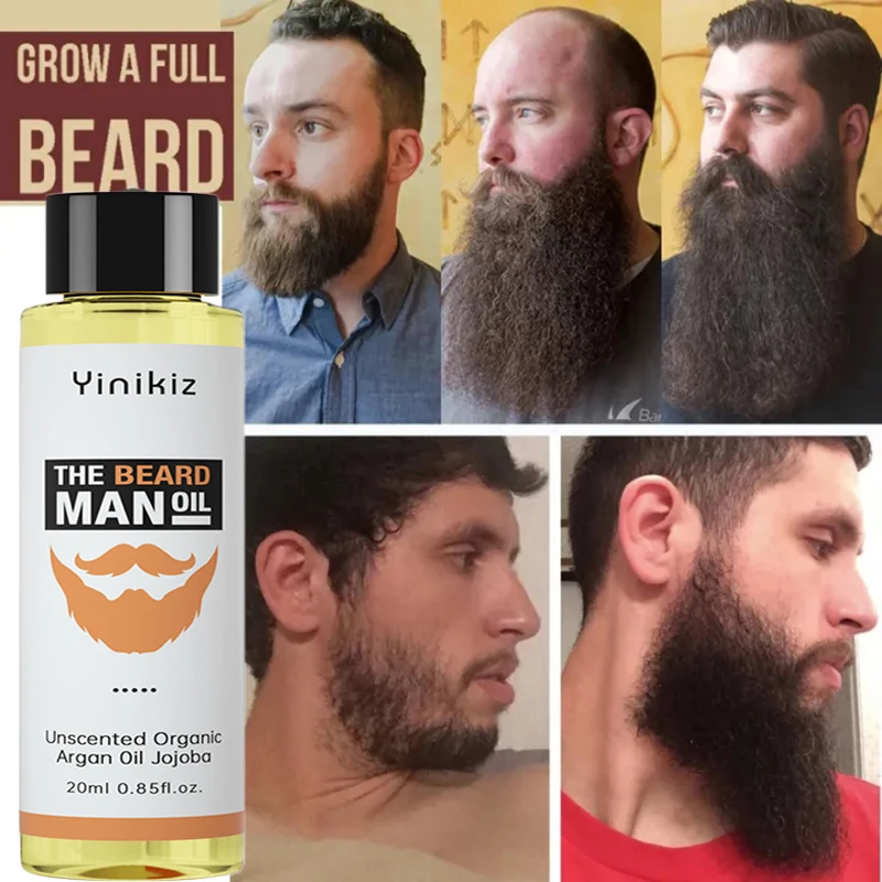 

Новое средство против выпадения волос для бороды, натуральное масло для роста усов для мужчин, питательный уход за бородой 20 мл