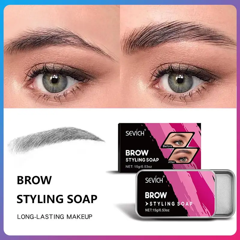 

1Pc 3D Eye Brows Shaping Makeup Gel Soap Long Lasting Eyebrow Setting Gel Waterproof Eyebrow Liquid Tint Pomade Enhancer TSLM1