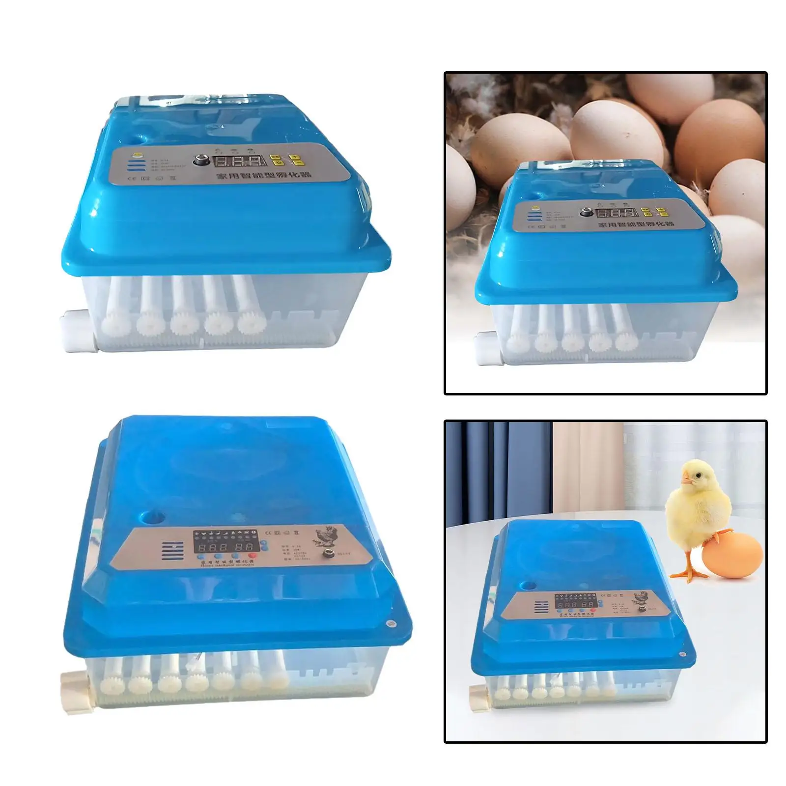 

Automatic Egg Incubator Temperature Control Hatcher Tool with Automatic Egg Turning Chicken Hatcher for Duck Farm Family Use