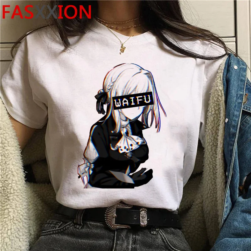 

Футболка фиолетовая Evergarden, Мужская футболка с рисунком манги