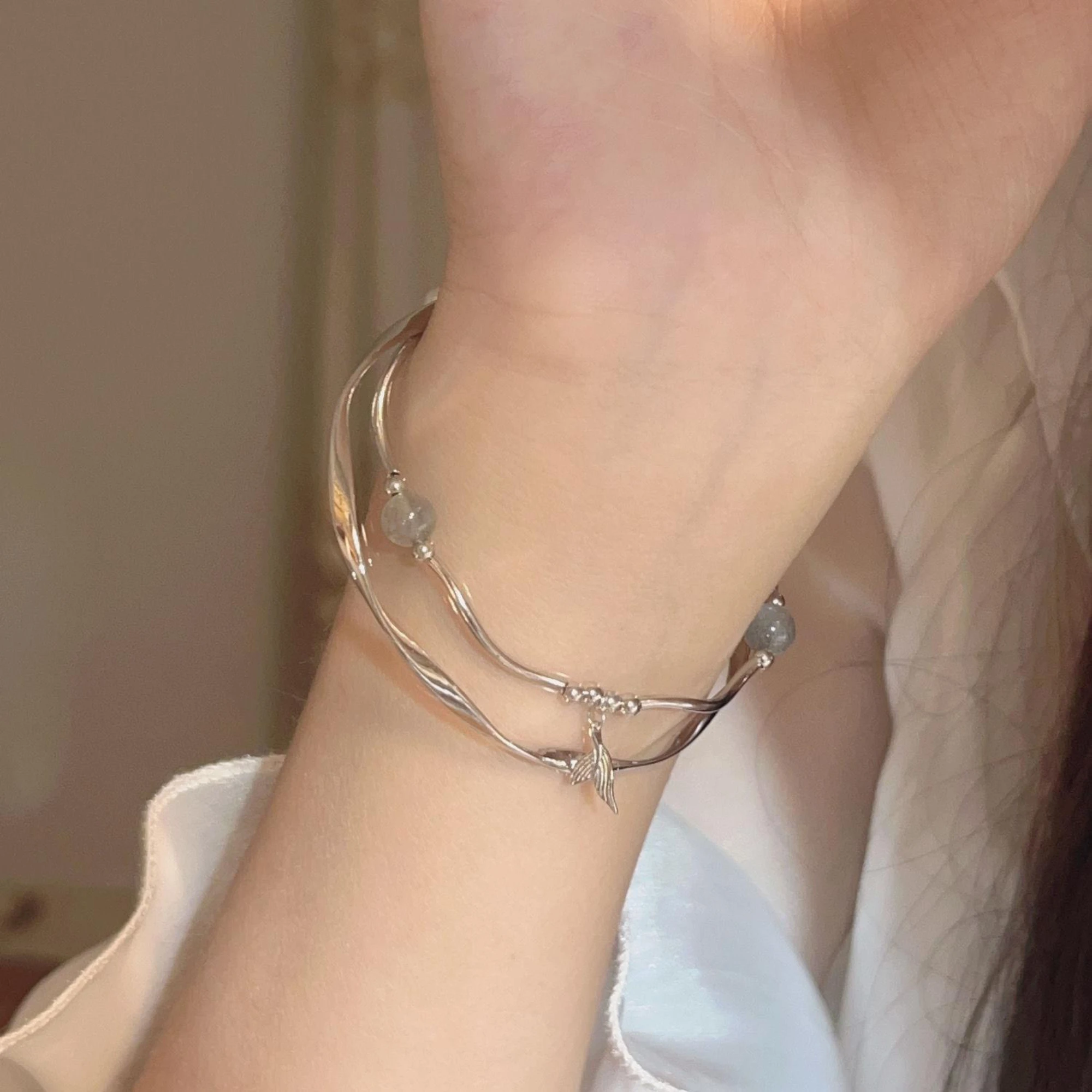 Модный браслет JueziCold из нержавеющей стали с цепочкой в форме сердца тумблерные