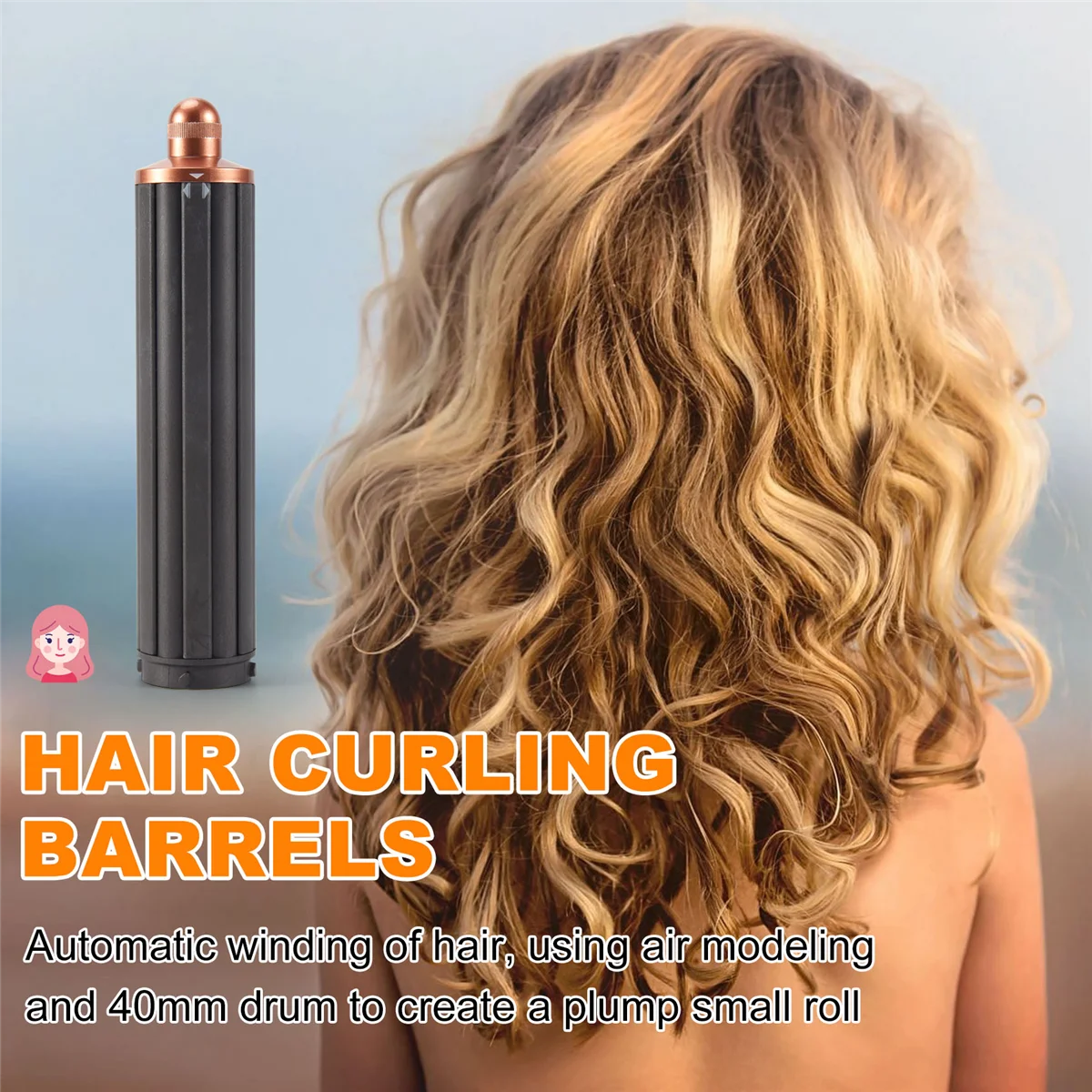 1 шт. 2в1 длинные бочки для завивки волос 40 мм Dyson Airwrap сверхзвуковой фен