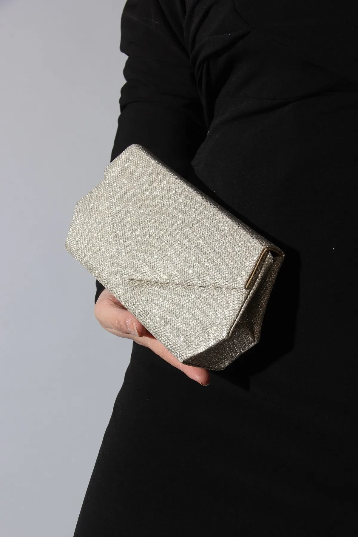 

Fashion Style Faux Leather Gold Evening Bag