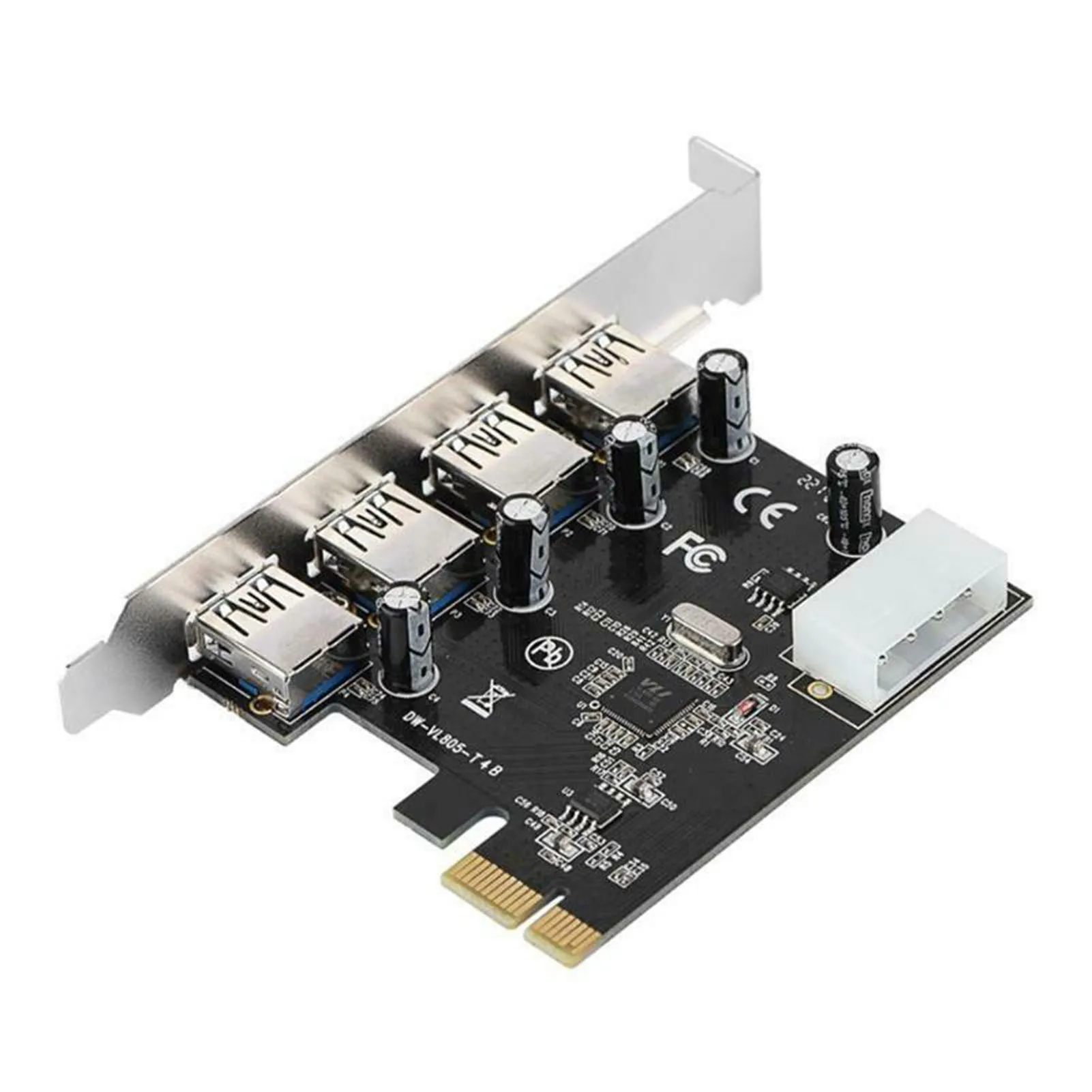 

4 x USB 3.0 PCI-E к PCI-E адаптеру 1 к 4 слота 1x к 16x USB3.0 специальный переходник карты преобразователь металл + пластик