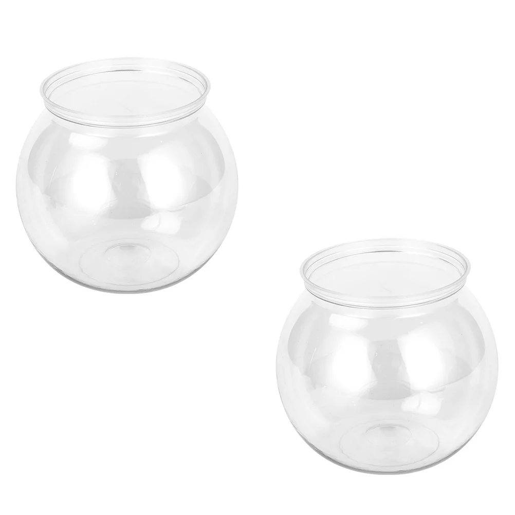 

Bowl Tank Aquarium Plastic Goldfish Hydroponic Flower Holder Pot Globe Transparent Betta Bowls Mini Gallon Clear Terrarium Vase