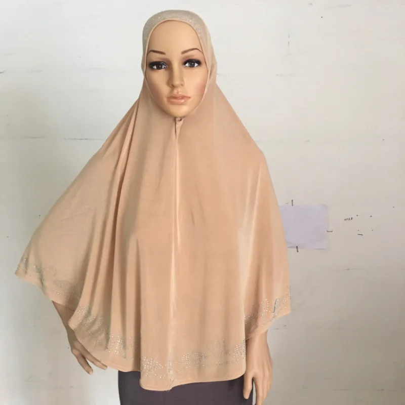 

New One Piece Muslim Women Hijab Hat Amira Islamic Head Neck Full Cover Headwrap Arab Islamic Turban Headwear Caps Ladies