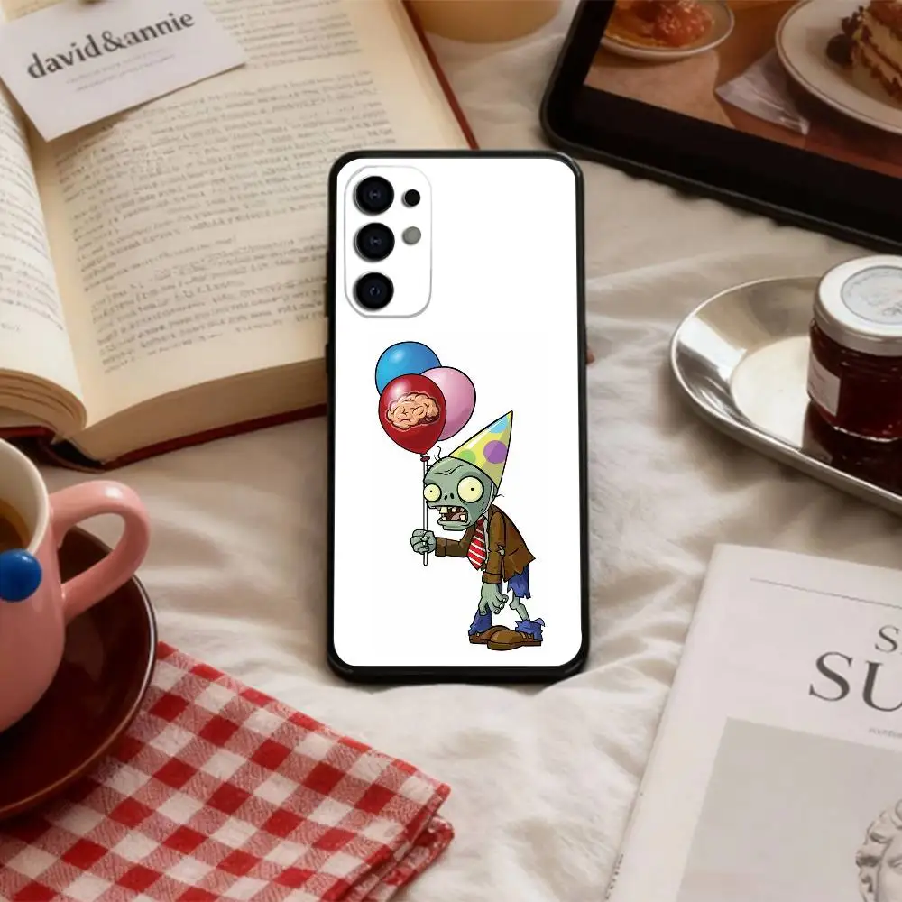 Фото Чехол для телефона C-Cartoon P-Plants vs. Zombies для Samsung S 25,24,23,22,30,21,10,9,Ultra,Plus,Lite,FE,4,5 G, мягкий черный чехол №2