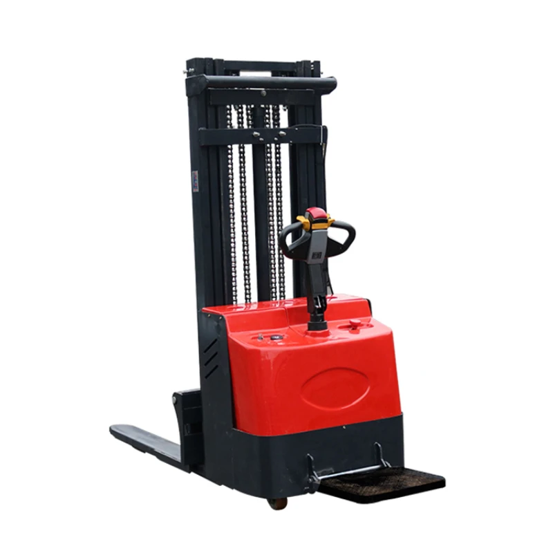 

1000kg 1.6m Full Electric Pallet Stacker with strengthen and reinforce the steel door frame