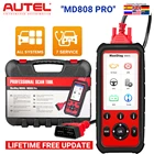Autel MaxiDiag MD808 Pro все системы OBDII сканер автомобильный диагностический инструмент с EPB, сброс масла, DPF,SAS,BMS, дроссельной заслонкой, считываниеочистка кодов