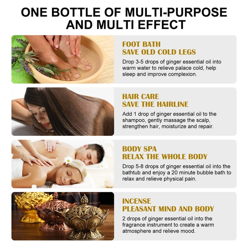 Имбирный лимфатический дренаж терапевтическое растительное эфирное масло для