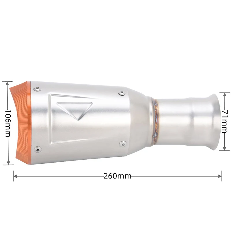 Фото Выхлопная система Slip-On для мотоциклов KTM 1290 Super Duke R GT 2014-2019, 2016-2024: Модифицированная выхлопная труба с CNC-глушителем №3
