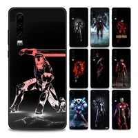 marvel phone case for huawei p10 p20 p30 p40 p50 p50e p smart 2021 pro lite 5g plus tpu case cover anime cool marvel iron man