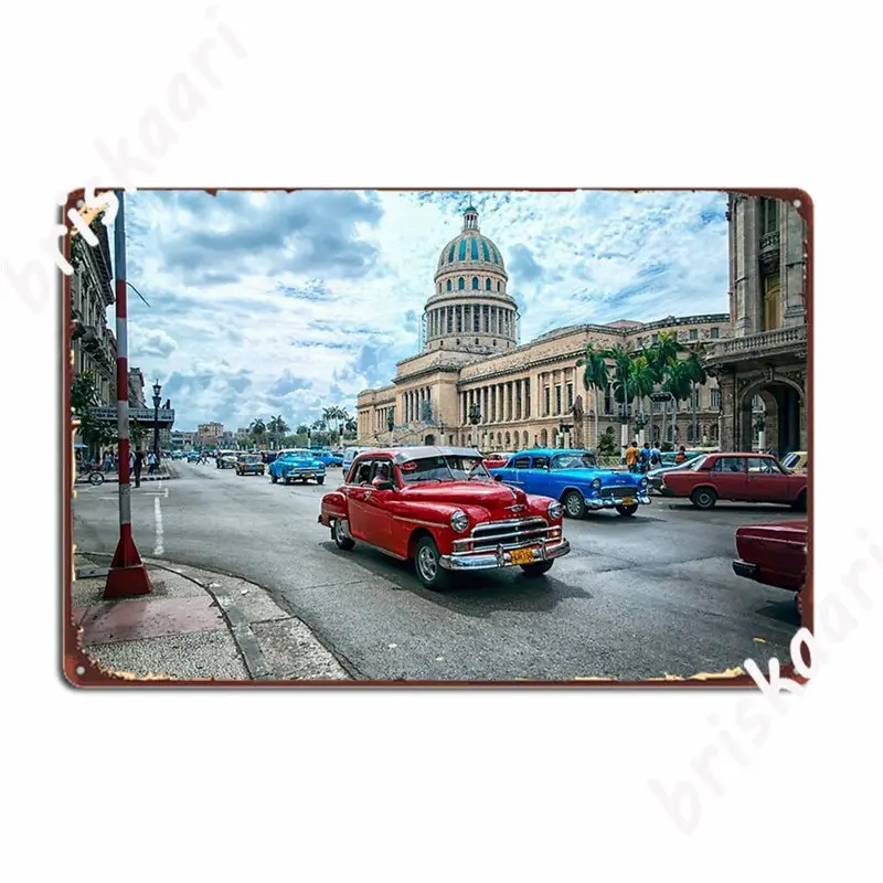 

Металлические вывески с изображением Кубы, кинотеатр, гостиная, настенная винтажная живопись, Декор, оловянные плакаты, Настенный декор