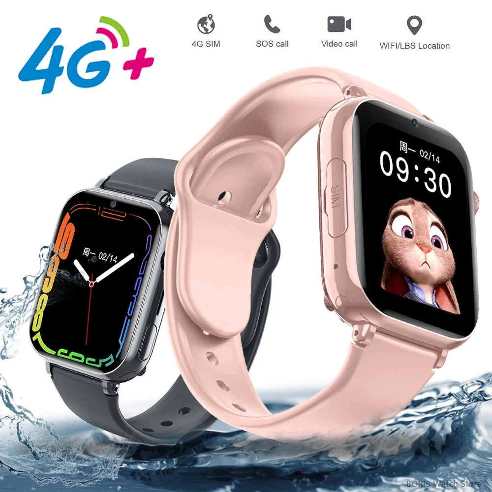 Смарт-часы детские 4G GPS Wi-Fi SOS SIM-карта