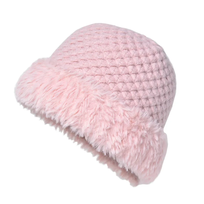 

Женская кашемировая шапка для рыбаков однотонная простая зимняя утепленная шапка для раковины с защитой ушей уличная Красная шапка