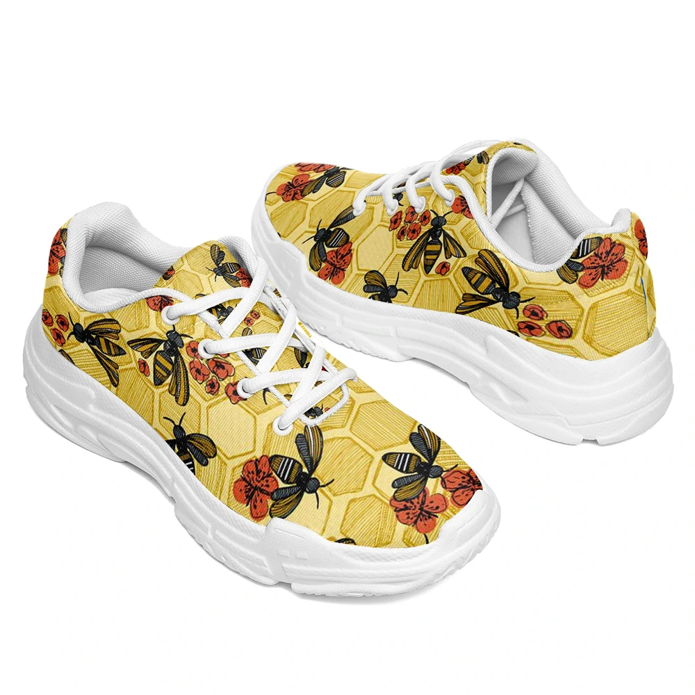 Dropshipping Print On Demand Custom Men Women Shoes Casual Sneaker Bee Design Custom Printing FedEX Free Shipping