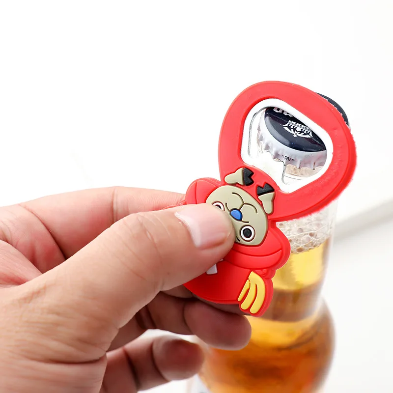 

Silicone Bottle Opener Creative Cartoon Animal Multifunctional Beer Opener Magnet Decor Refrigerator for Kitchen Opener Tools