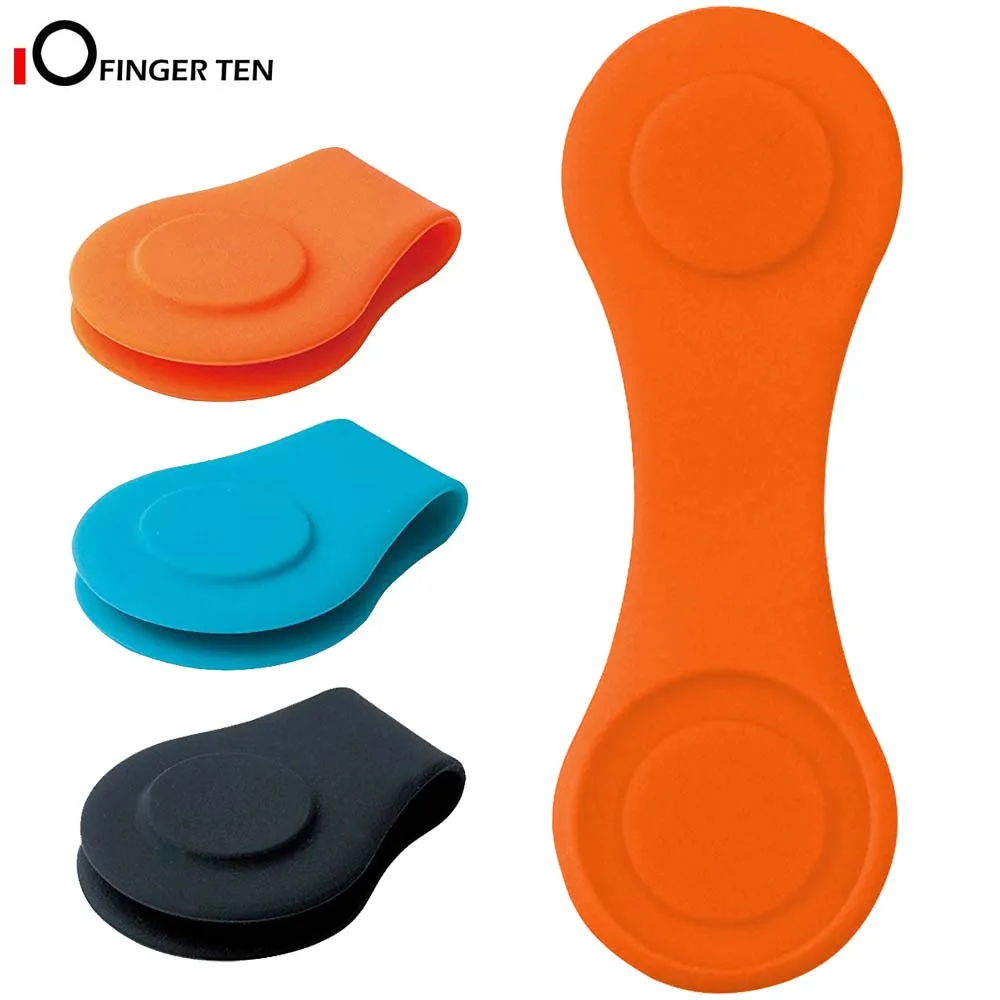 

Silicone Golf Hat Clip Ball Marker Holder with Strong Magnetic Attach to Your Pocket Edge Belt Clothes Gift