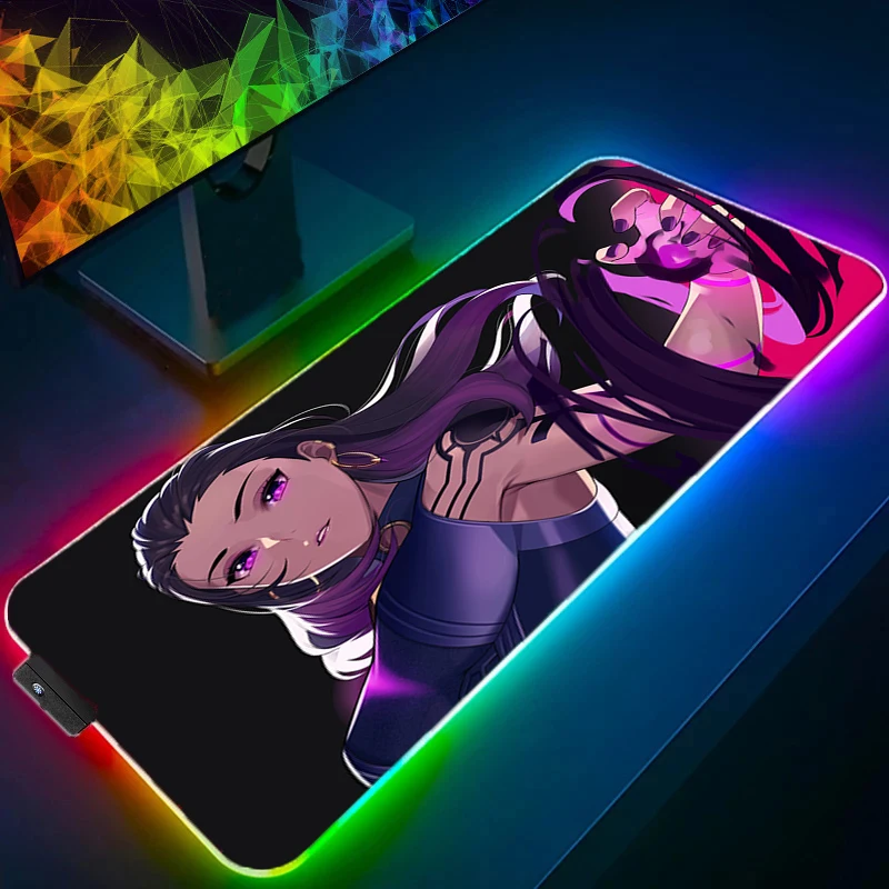 

Keyboard Pad Mouse Mat Xl Large Mousepad 900x400 RGB LED Luminescence Kawaii Mats Gamer Desk Carpet Gaming Valorant Mice Office