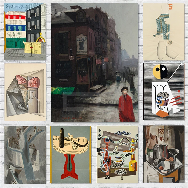 Абстрактное искусство Стюарт Девис кубизм фавизма коллаж для работы современный