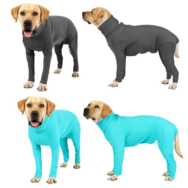 

Pet Home Wear Pajamas Puppy 4-legged Jumpsuit Operative Protection Long Sleeves Bodysuit Dog Recovery Post Surgery Suit Clothes