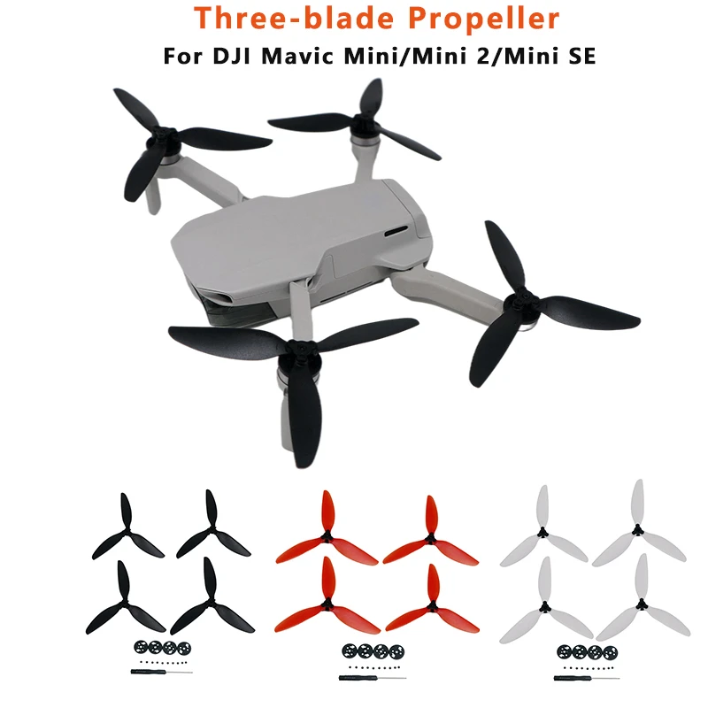 

Newfor DJI Mavic Mini Drone, Quick Release Three-Blade Propeller, Silent Noise Reduction Propeller for DJI Mavic Mini 2