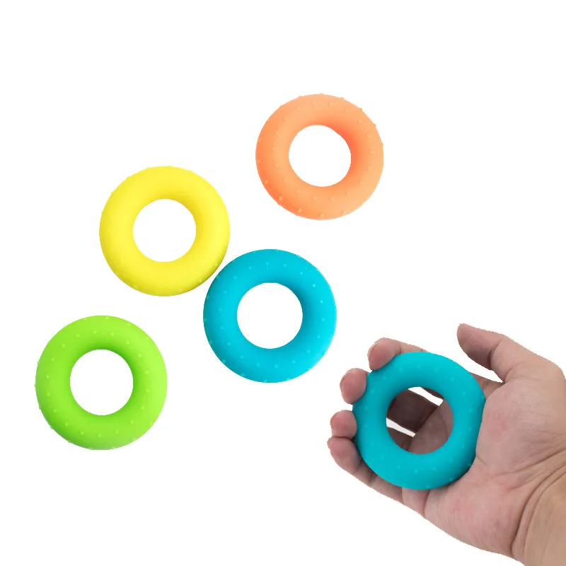 

Silicone Adjustable Hand Grip Strengthener Gripping Ring Finger Forearm Trainer Carpal Expander Muscle Exercise Gym Fitness