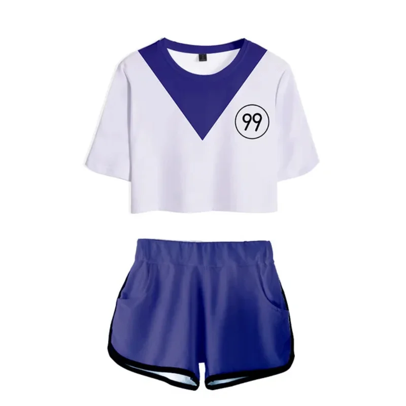 Укороченный топ в стиле аниме Hunter x killuo Zoldyck трикотажные изделия Kurapika шпион hisoka Gon