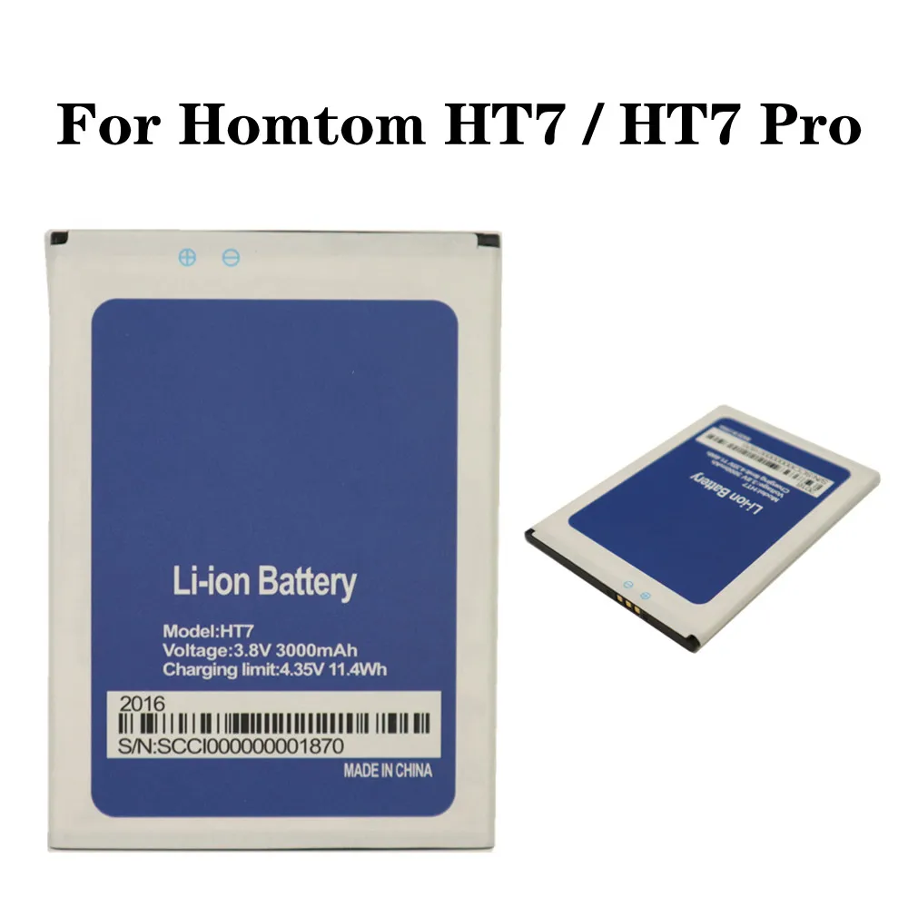 

New Genuine HT7 3000mAh Battery For Homtom HT7 & HT7 PRO High Quality Phone Replacement batteries