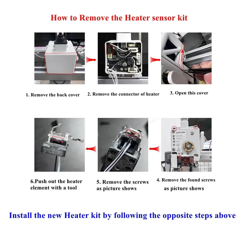 Керамический нагревательный элемент и Термистор 2 шт. 24 В 88 Вт совместим с Bambulab A1