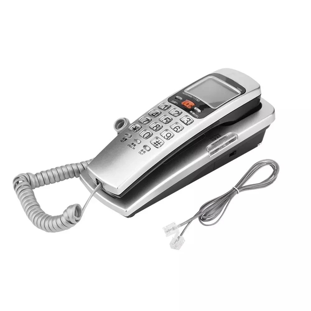 

FSK/DTMF Caller ID Wired Telephone Corded Phone Desk Put Landline Fashion Extension Telephone for Display Home office Hotel HOT