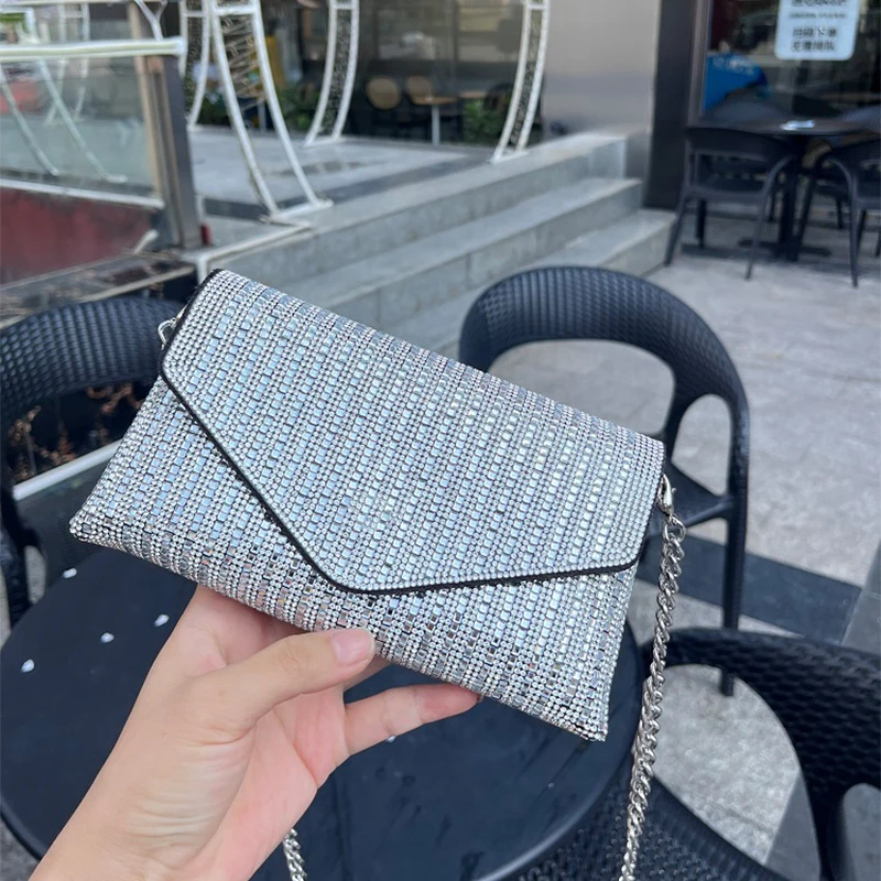 

2023 Designer Brand Ladies Rhinestones Purse Small Hand bags for Women Shoulder Bags Mini Evening Bags Luxury Handbags