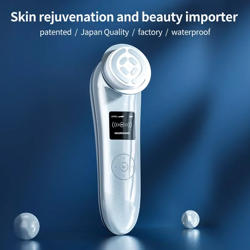 

Профессиональный умный нежный аппарат для кожи NEW2023, импортный радиочастотный массажер для лица, Глубокая очистка, подтяжка, удаление морщи...