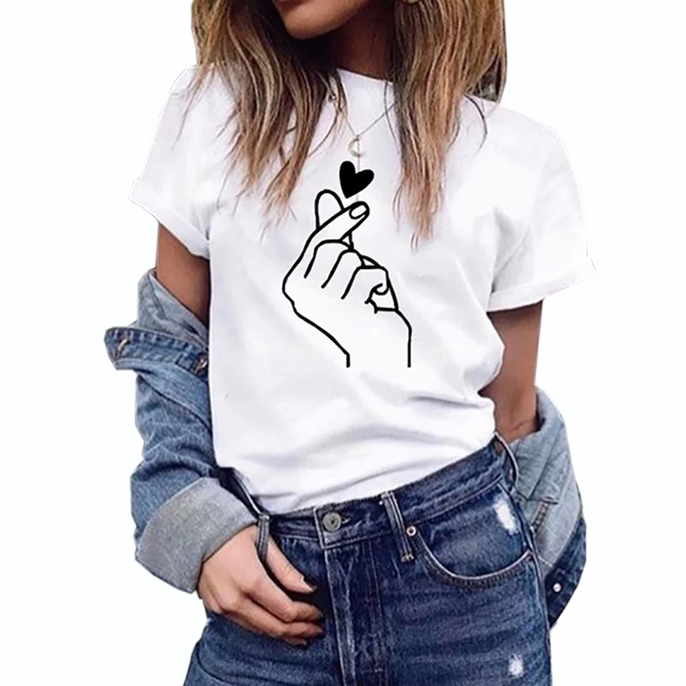 Женская одежда по заводской цене топы с коротким рукавом принтом ресниц Женские