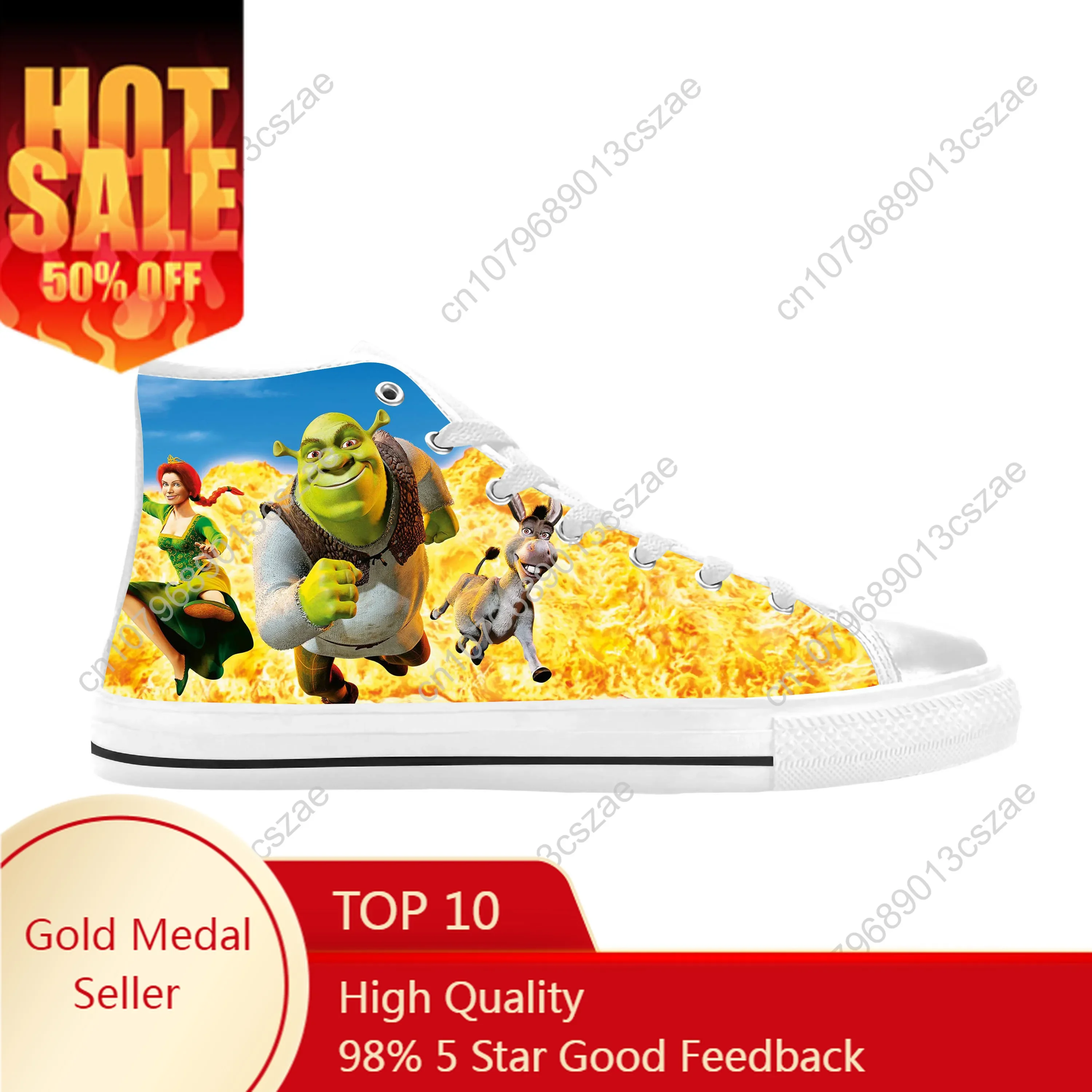 Модные Повседневные тканевые кроссовки шрекс аниме мультфильм манга монстр