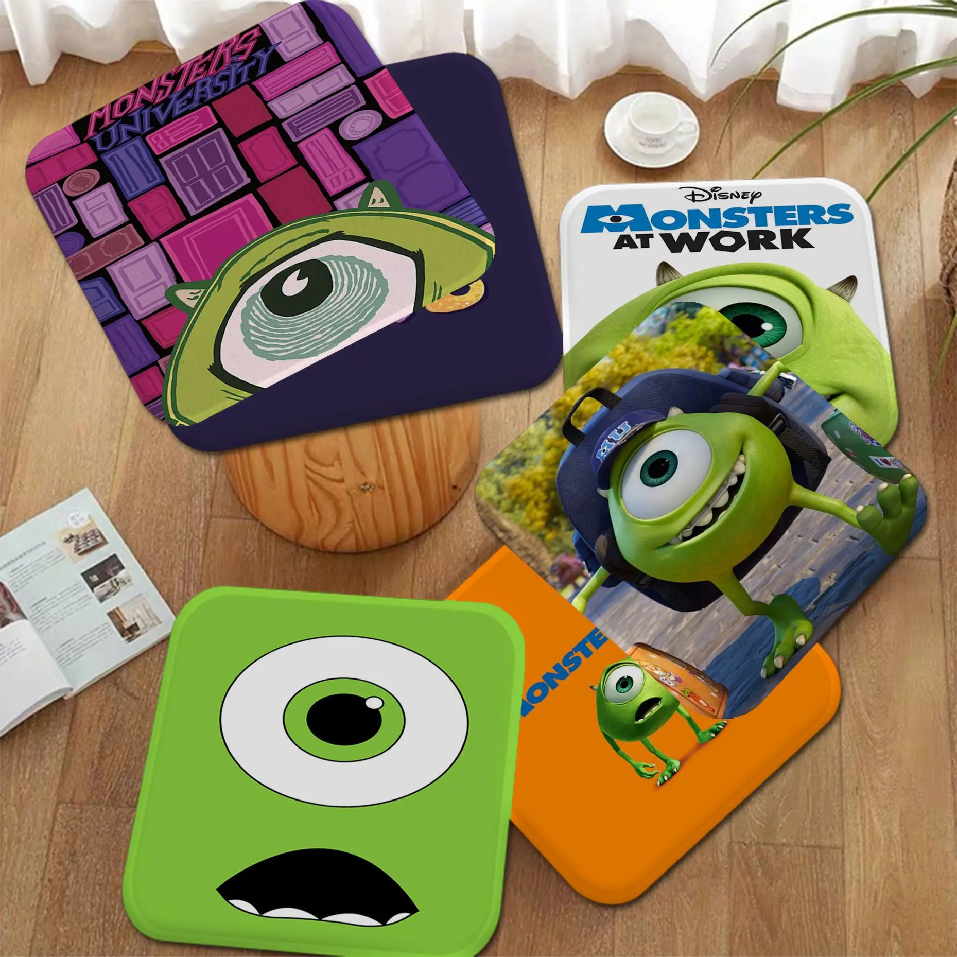 

Disney Cartoon Monsters, Inc Decorative Plush Cushion Home Back Cushion Soft Comfortable 50x50cm Outdoor Garden Cushions