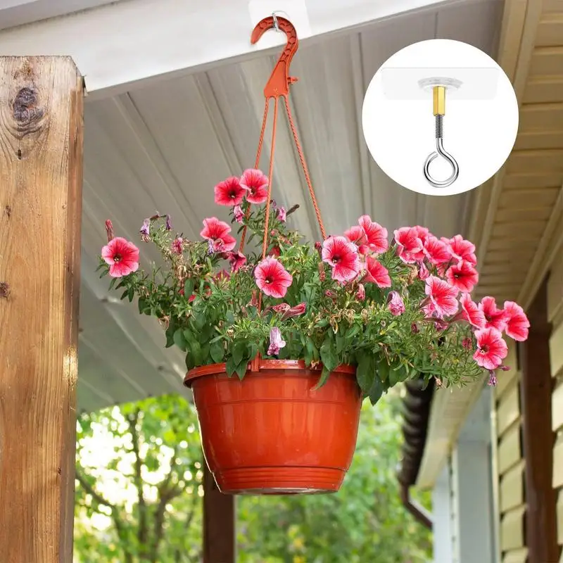 Липкие потолочные крючки 8 шт. для растений подвешивания маленьких вешалка с