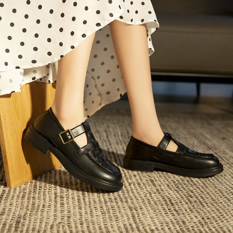 

New Women casual shoes Breathable Slip-on Loafers Fashion Round Toe Ladies shoes Summer PU Leather Fabric Rubber Oxford Shoes