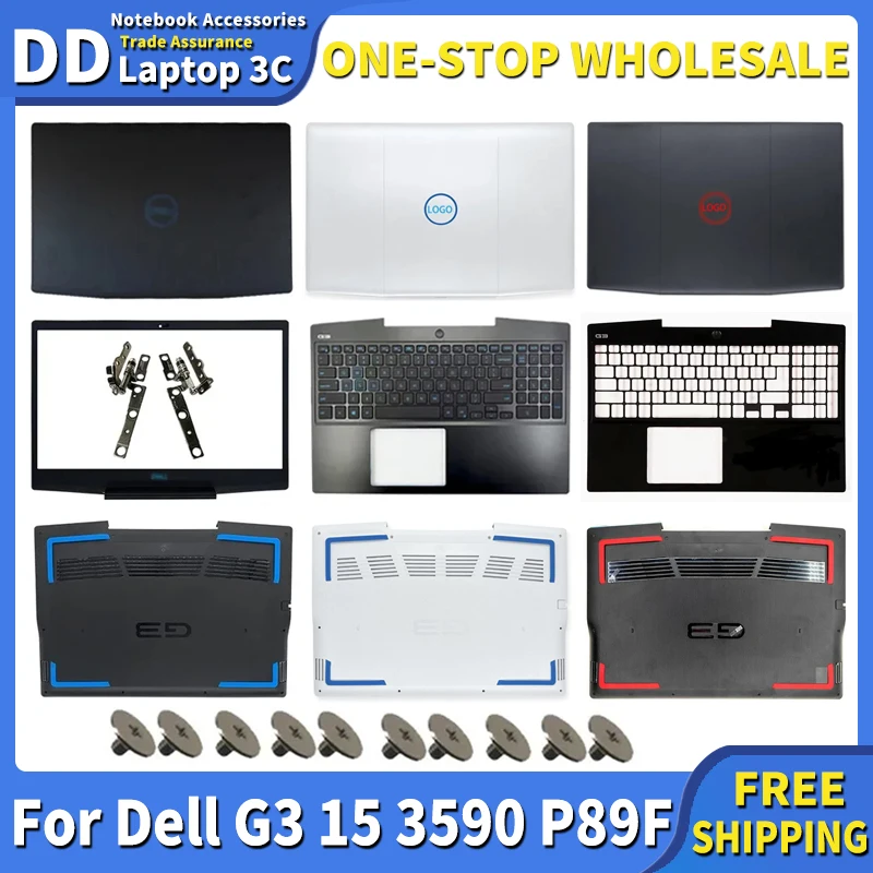

Новинка, подставка для ноутбука Dell G3 15 3590 P89F, задняя крышка, ЖК-дисплей, передняя петля, подставка для рук, нижняя подставка, Игровая клавиатура 03HKFN 0YGCNV