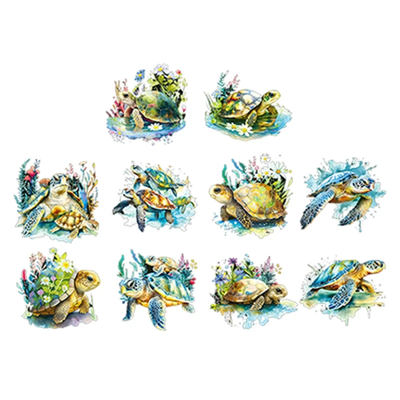 Наклейки с морскими животными справочник для девочек водонепроницаемые золотые