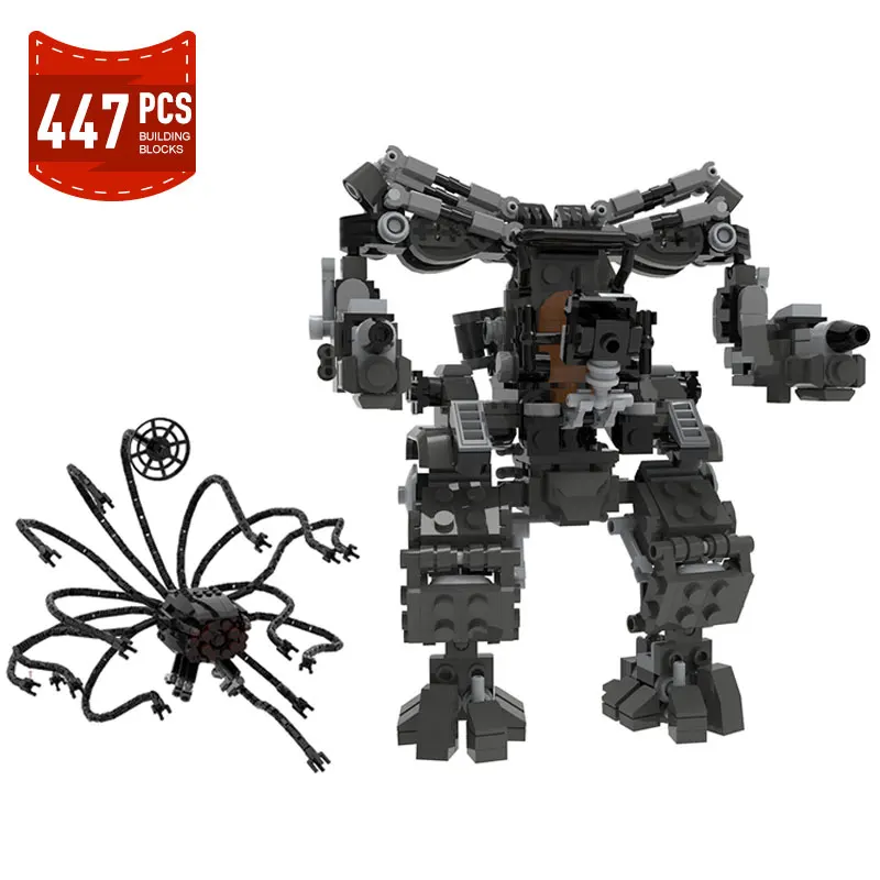 

Moc Movies Action Figures Matrixed-Robot Building Blocks Kit Movies High-tech Mecha Robot Bricks Model Toys for Children Gifts