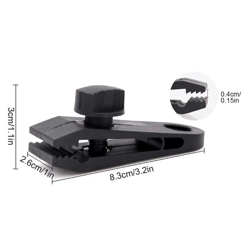 10 шт. регулируемые зажимы для брезента сверхмощные с замками крепления палатки