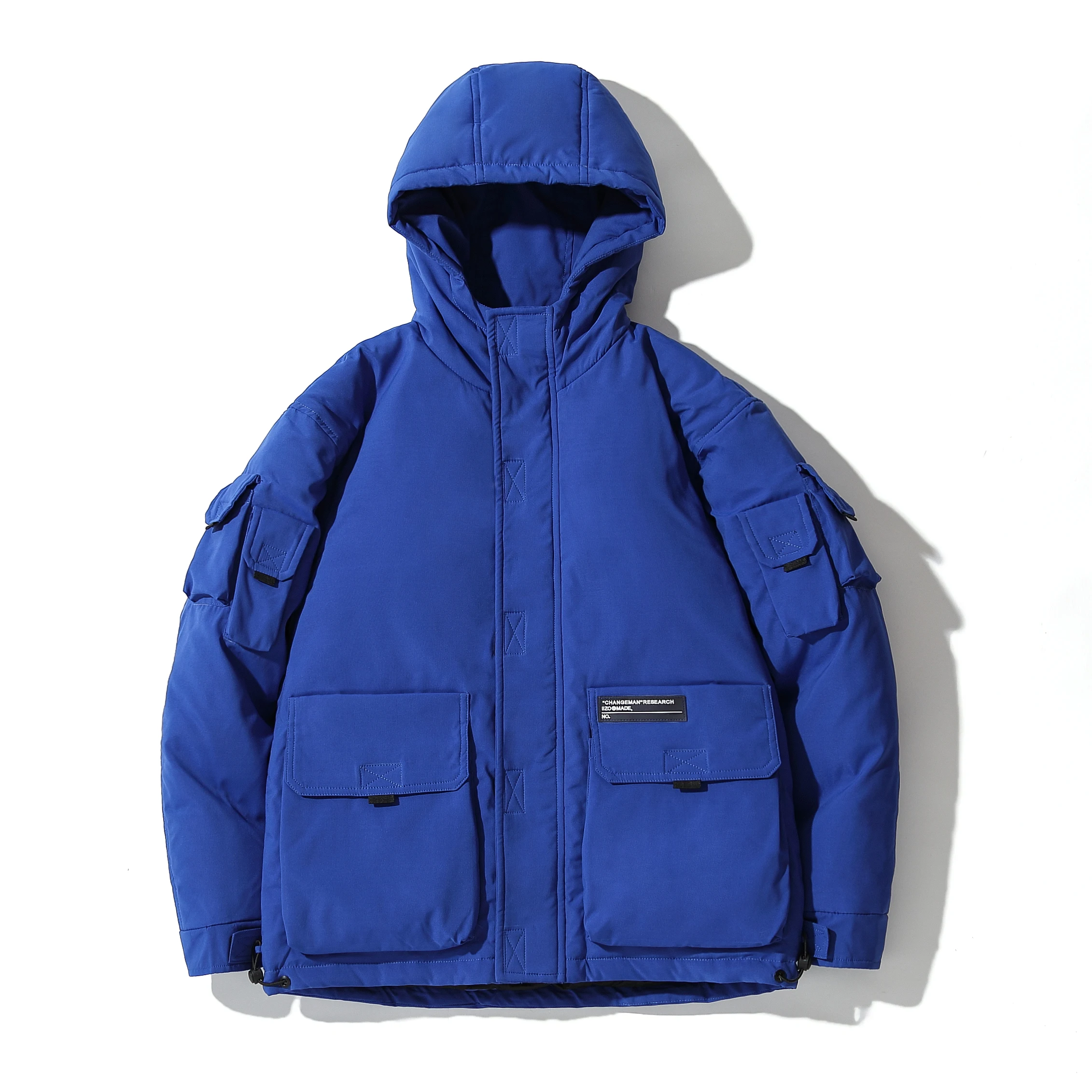 Men's White Duck Down Jacket Warm Hooded Thick Puffer Jacket Coat Male Fashion Brand Overcoat Thermal Winter Parkas Men Casacos