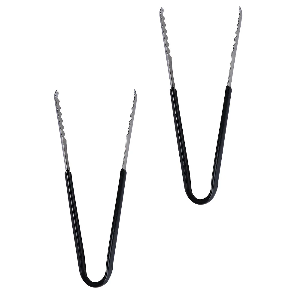 

2 Pcs Stainless Steel Ice Clip Italian Cake Coffee Tongs Candy Retro Tea Tongs Mini Salad Tongs Mini Appetizer Tongs