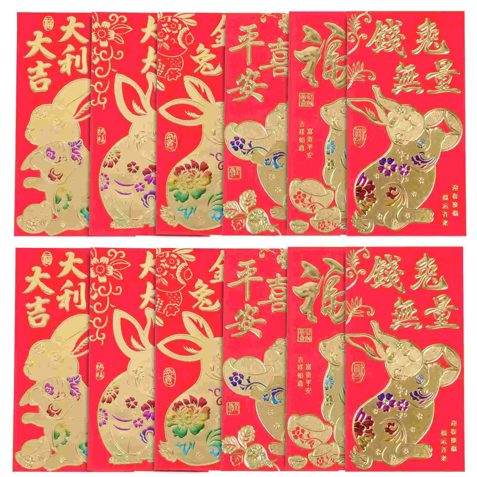 

Red Year Envelopes Money Rabbit Packet Envelope New Chinese Packets Festival Zodiac Pocket Spring Wedding Cash The Paper Luck