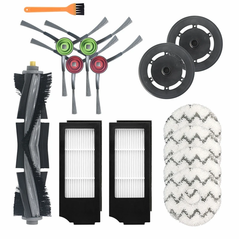 

14Pack Sweeper Accessories Washable High Capacity Mop Main Brush Cover For ECOVACS DEEBOT X1 OMNI TURBO Vacuum Cleaner