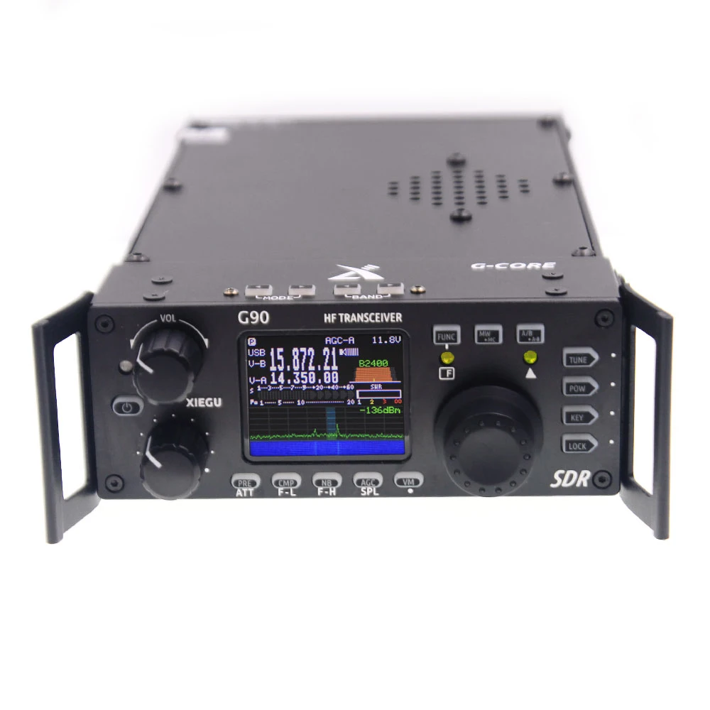 New XIEGU G90 0.5-30MHz Outdoor HF Amateur Radio 20W SSB/CW/AM/FM SDR Structure With Built-in Auto Antenna Tuner HF Transceiver