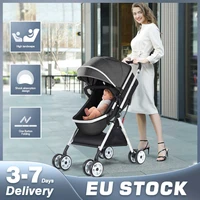 folding baby stroller kids infant safety travel trolley safe high landscape pushchair shock absorbers for 0 4 age eu shipping